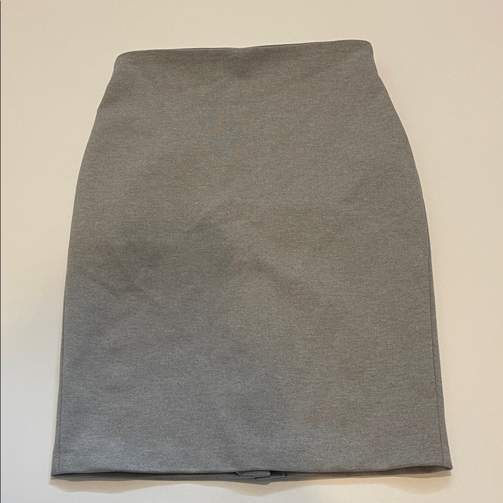 Premise Studio Elegant Gray Pencil Skirt